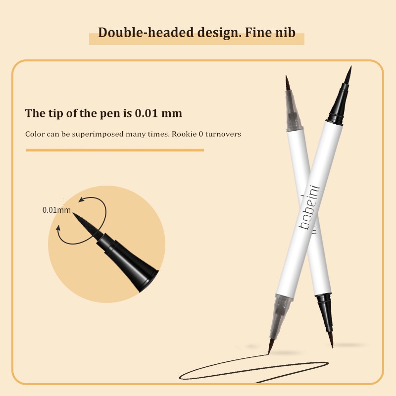 Bút Kẻ Mắt Dạng Lỏng Nhanh Khô Chống Thấm Nước Màu Đen / Nâu Quyến Rũ