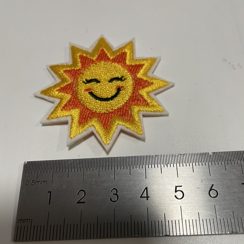 Sticker Ủi Thêu Hình Trái Cây / Mặt Trời / Cầu Vồng / Iephant Hoạt Hình DIY