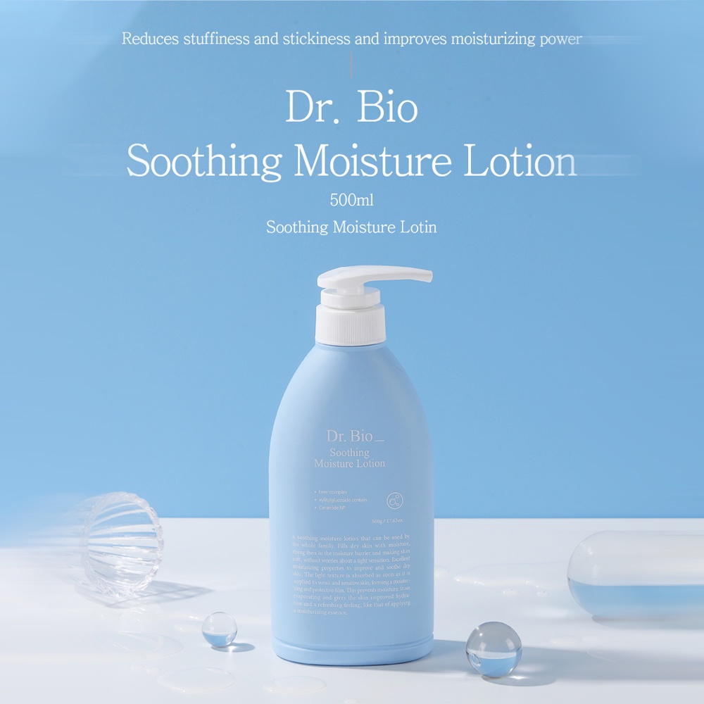 Lotion Dưỡng Ẩm Làm Dịu Da Dr.Bio 500ml