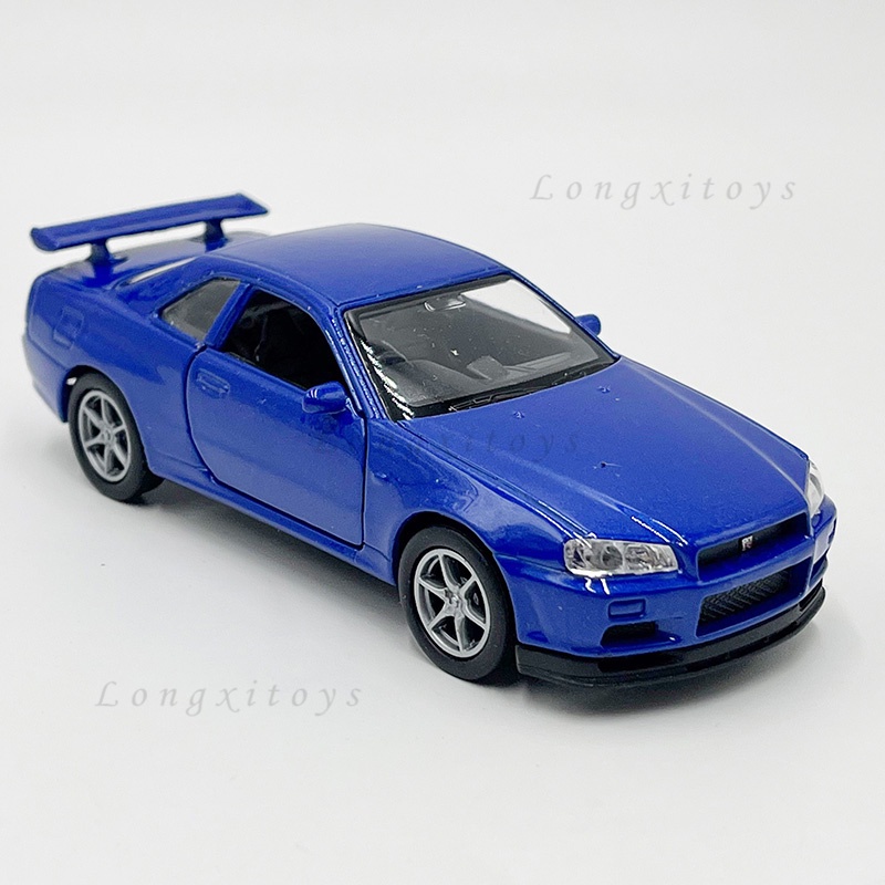 Welly Mô Hình Xe Hơi Nissan Skyline GT-R (R34) Bằng Kim Loại Tỉ Lệ 1: 36