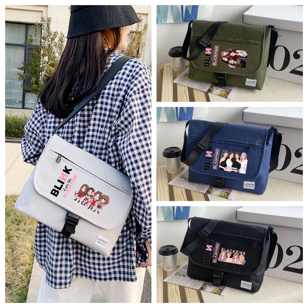 Túi Đeo Chéo In Hình Blackpink Thời Trang Hàn Quốc