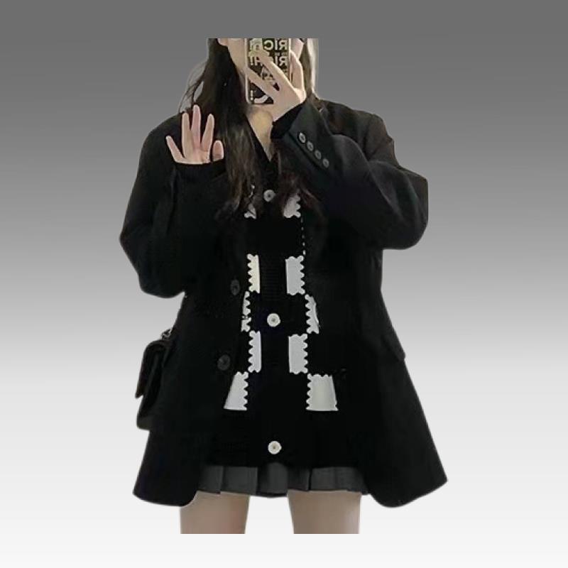 Áo Khoác Vest Màu Hồng Phong Cách Anh Quốc Thời Trang Mùa Xuân Mới Cho Nữ