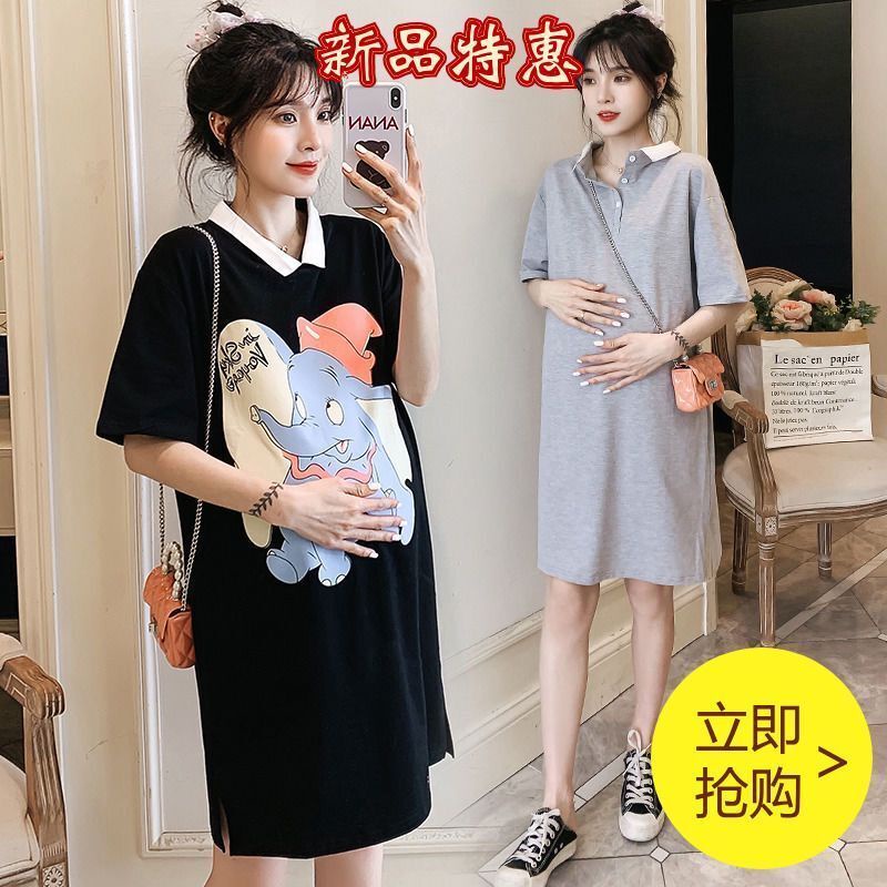 Đầm Mùa Hè Phong Cách Phương Tây Hợp Thời Trang Cho Phụ Nữ Mang Thai