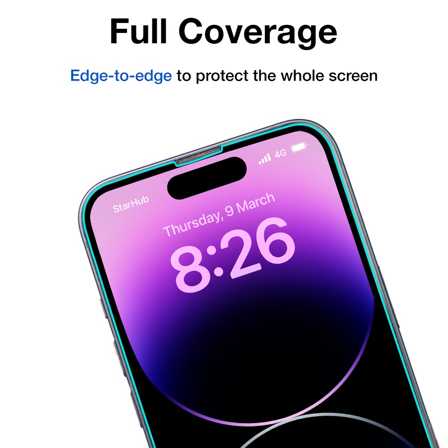 Kính Cường Lực Bảo Vệ Màn Hình iPhone 14 Pro Max / 13 / 12 / 11 / XR / Xs Plus Kèm Phụ Kiện