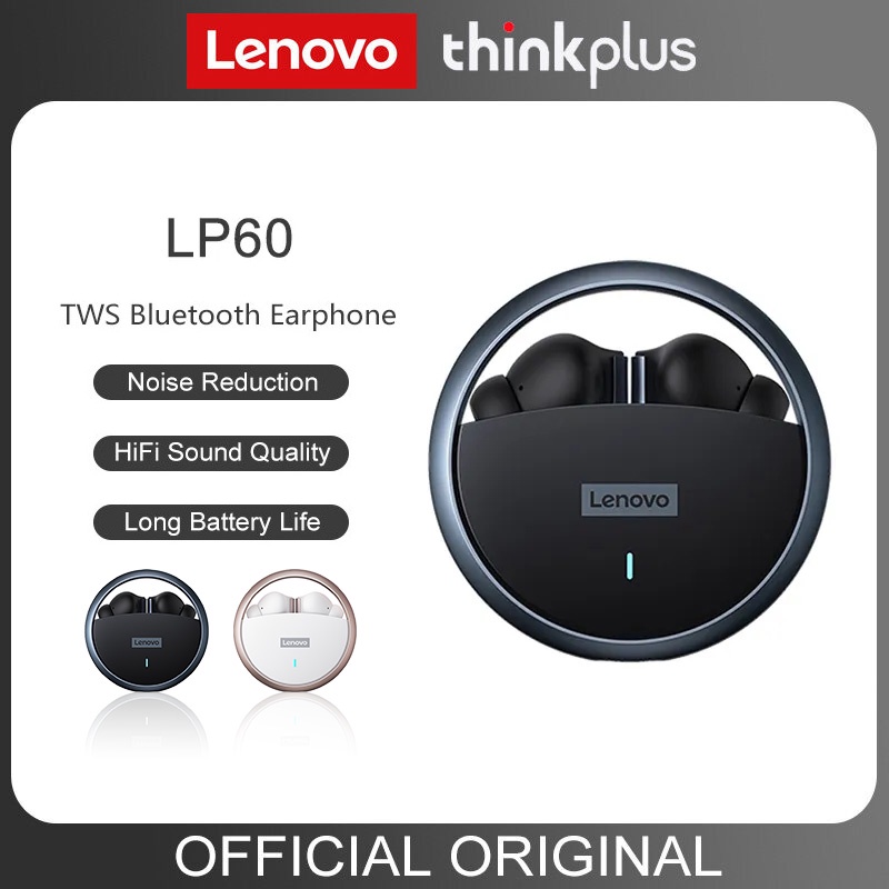 Tai Nghe Bluetooth Không Dây Lenovo LP60 TWS Có Thể Xoay Được