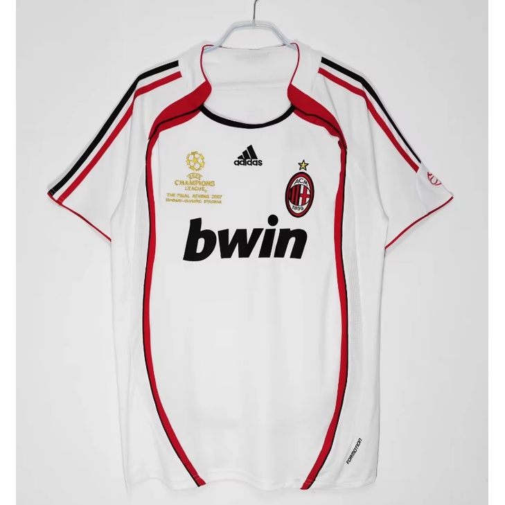 Ac milan home / away retro fan edition áo bóng đá dài tay