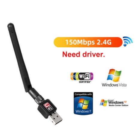 Thẻ Mạng Không Dây 600Mbps RTL8811CU Mini USB Thu Tín Hiệu WiFi LAN 2.4GHz + Ăng Ten 5GHz Cho PC Windows | BigBuy360 - bigbuy360.vn