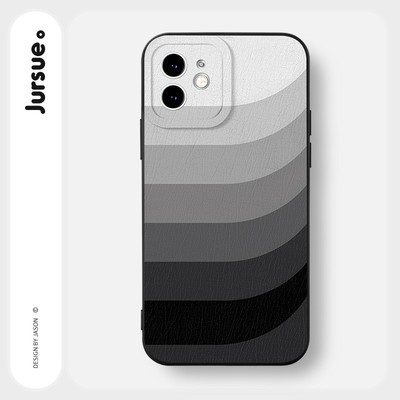 Ốp lưng JURSUE mềm chống bẩn hình độc lạ đen Cho iPhone 17 16 15 14 13 12 11 Pro Max SE 2020 X XR XS ip 8 7 Plus Y3175
