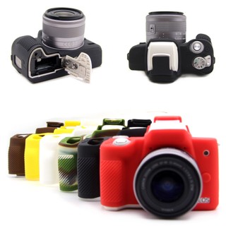 Vỏ bọc da bảo vệ áo giáp silicon mềm cho canon eos canon m50 mark ii cam