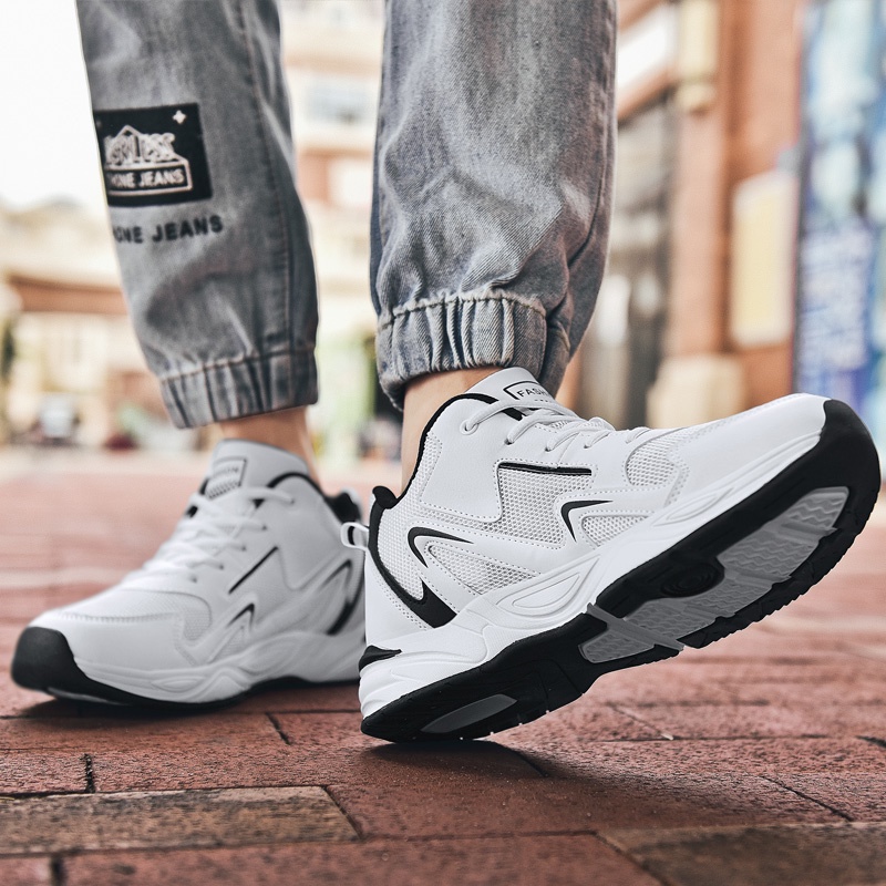 Giày Thể Thao Phối Lưới Thoáng Khí Size Lớn 39-48 2024 Cho Nam