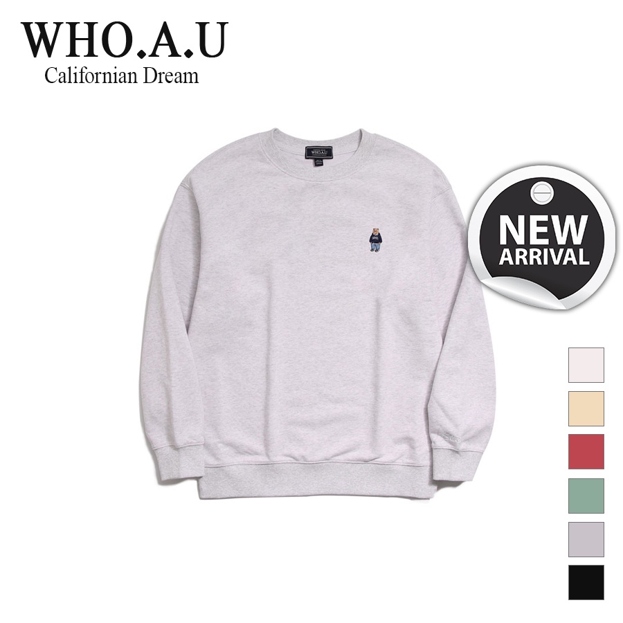 Áo sweatshirt WHOAU WHMWD1218U Steve chất liệu 56% cotton 44% polyester tay dài dáng rộng thời trang unisex