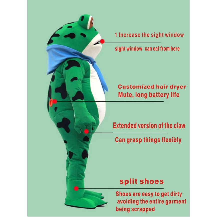 Bộ Đồ Hóa Trang Búp Bê Ếch Hoạt Hình Vui Nhộn