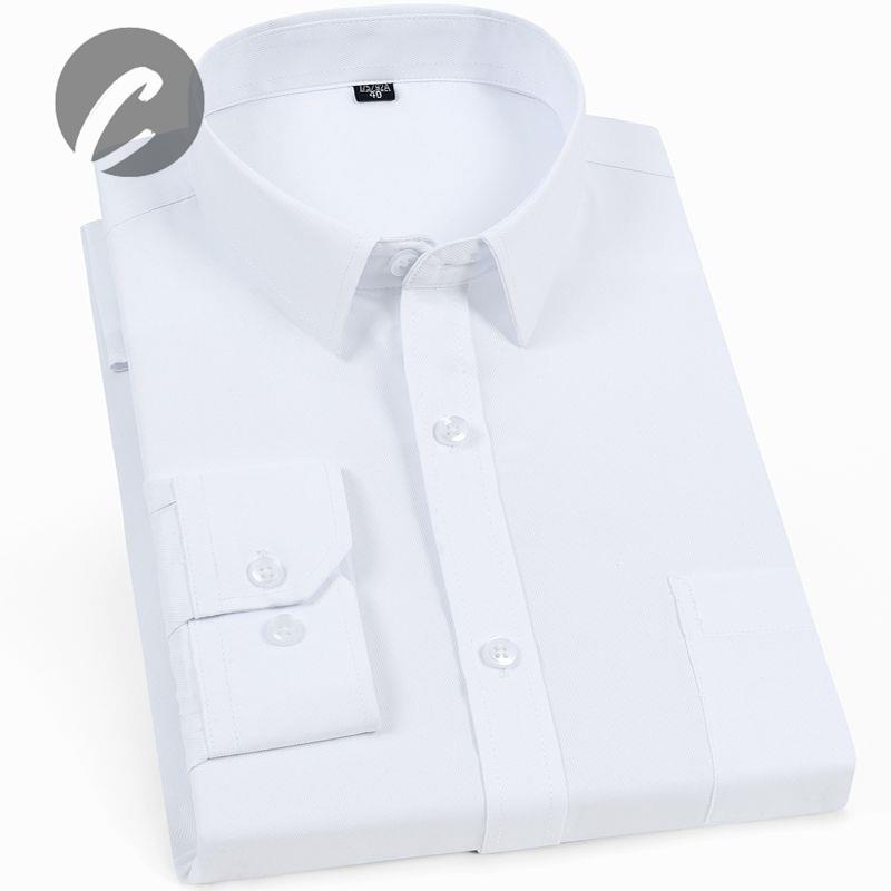 Áo Sơ Mi Dài Tay Kẻ Sọc Xanh Dương Thanh Lịch Cho Đàn Ông Trung Niên