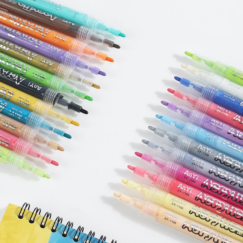 Set 12 / 24 / 36 Bút Lông Màu Sắc Đáng Yêu Bút Sơn Acrylic