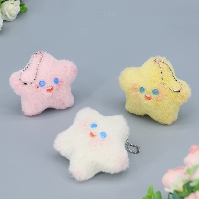 Móc Khóa Hình Ngôi Sao Nhồi Bông Dễ Thương Sáng Tạo