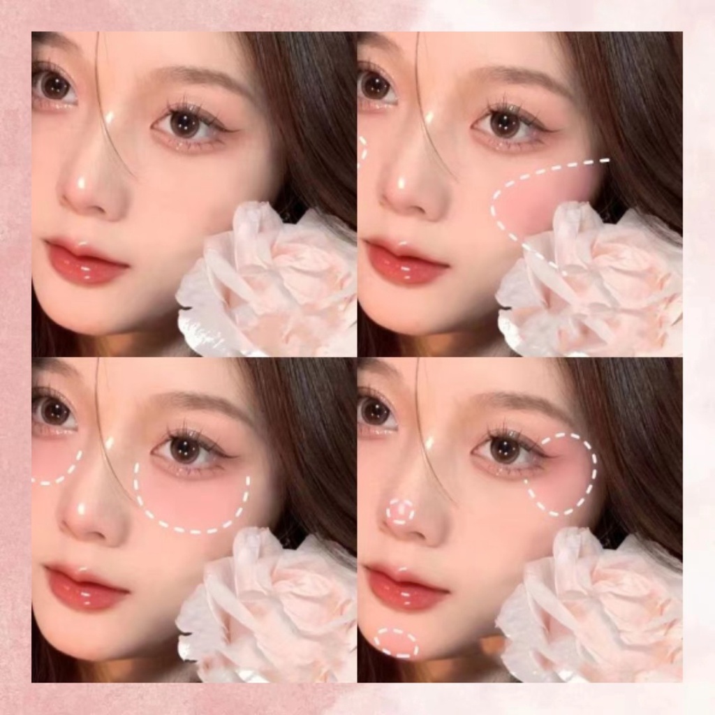 Ineyoo® Phấn Má Hồng 4 Màu Sắc Tùy Chọn Kiểm Soát Dầu Chống Thấm Nước Làm Sáng Da