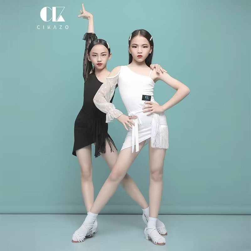 Đầm Khiêu Vũ Nhảy Latin Liền Thân 3.24 Xinh Xắn Cho Bé Gái