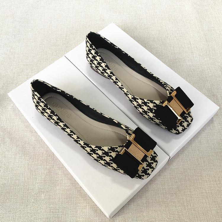 Giày Búp Bê Mũi Vuông Đế Mềm Thoải Mái Dễ Phối Đồ Thời Trang 2023 raya Size 33-44 Cho Nữ