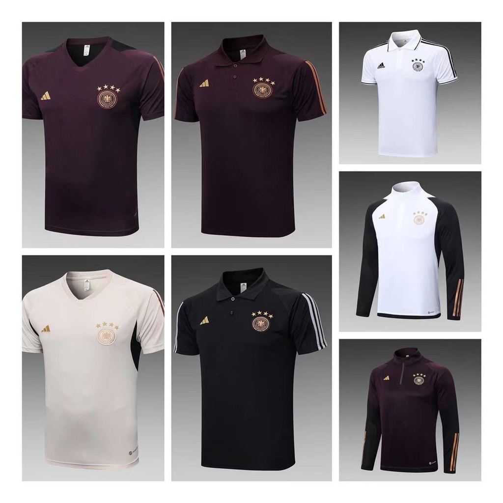 Bộ Quần Áo Bóng Đá Tay Dài Dáng Ngắn Thời Trang 2023 / 24 G-Bermany|Vỏ Bọc Vô Lăng Xe Hơi S-XXL Chất Lượng Cao