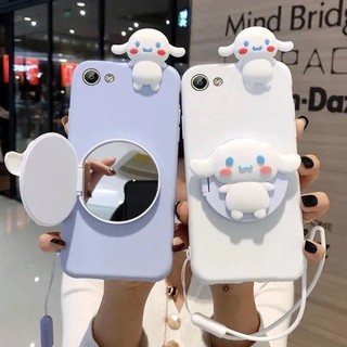 Cho iPhone 17 Air 16E 15 16 14 13 12 Mini 11 Pro Max 6 6S 7 8 Plus X XS Max XR Gương Papa Phim Hoạt Hình Cinnamoroll Dây Đeo Điện Thoại