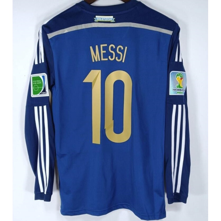 Áo Thun Đá Banh Tay Ngắn / Dài Kiểu Đội Tuyển Quốc Gia Argentina 2014