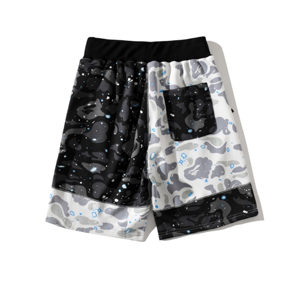 Bape Quần Short Cotton In Họa Tiết Cổ Điển Thời Trang unisex