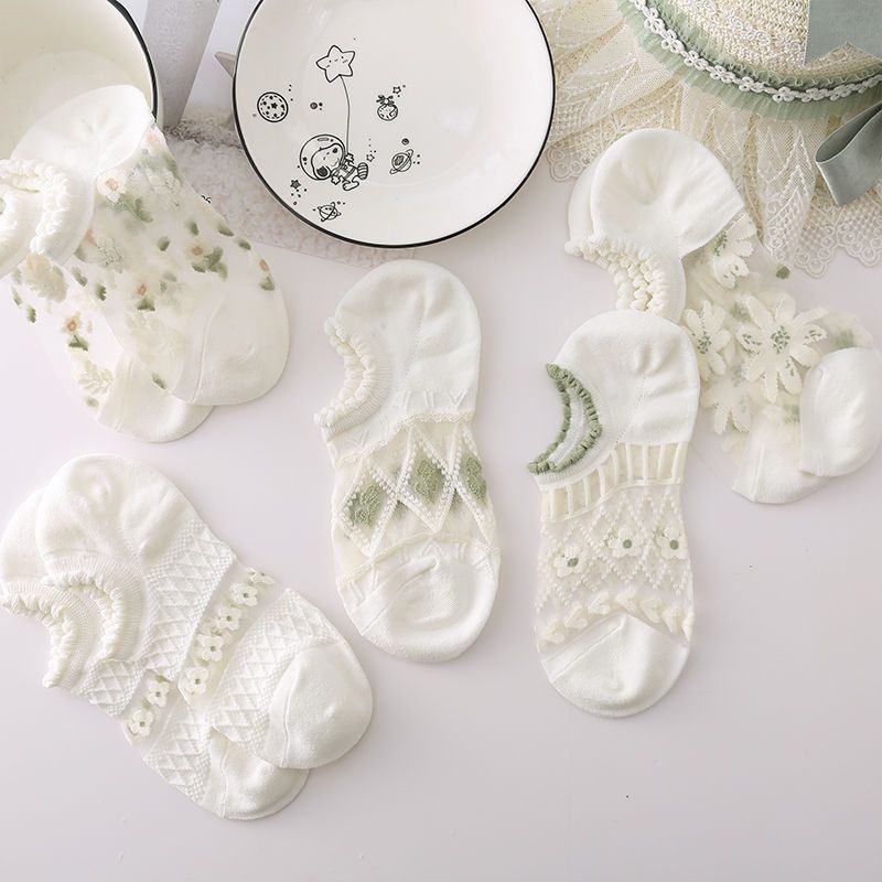 Vớ Lưới Cổ Thuyền Siêu Mỏng Thoáng Khí Thời Trang Mùa Hè