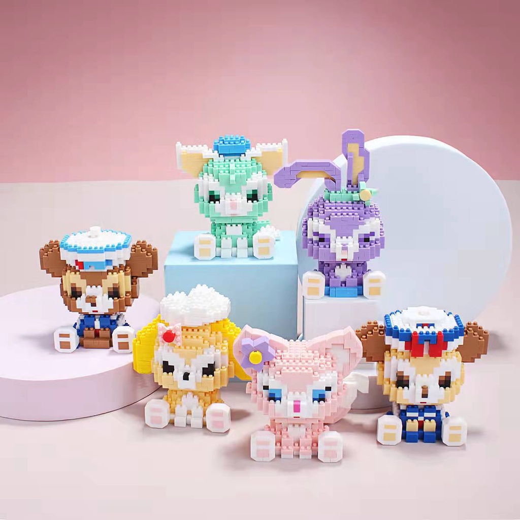 Đồ chơi mô hình lắp ráp 3D các nhân vật hoạt hình gia đình Duffy :Star Delu,Anqi,Lena Belle,Geratoni,Tôm,Jerry....