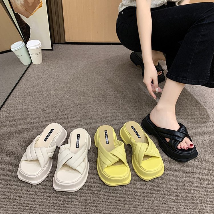 Dép sandal nữ Dép Cao Su Mềm Đế Dày Màu Trơn Thời Trang Mùa Hè 2023 Cho Nữ giày mary jane dép quai hậu nữ đế cao