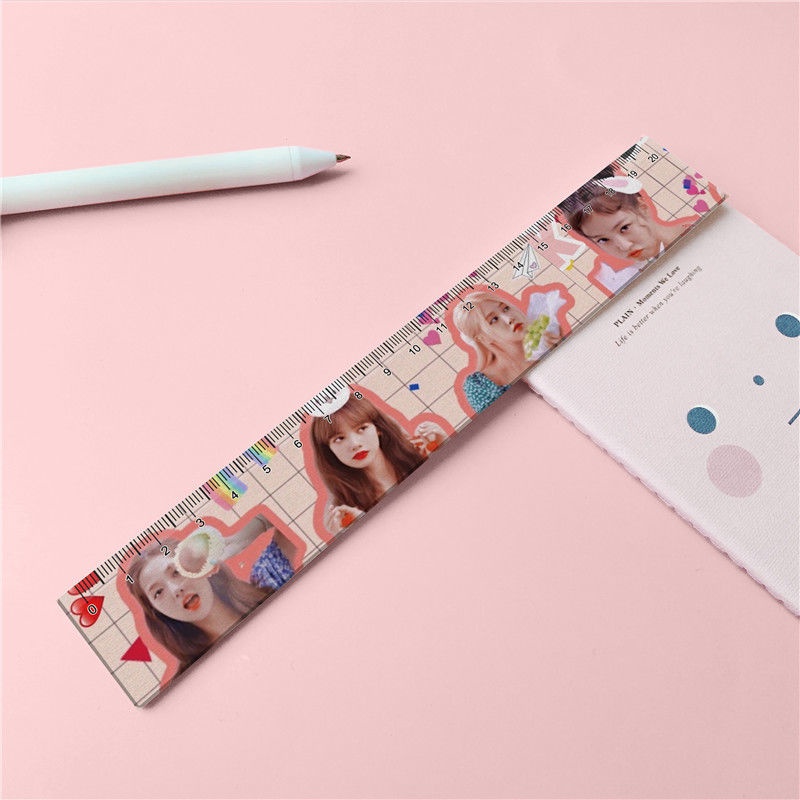 Thước Kẻ Bằng Acrylic 20cm In Họa Tiết Blackpink Dễ Thương Dành Cho Học Sinh