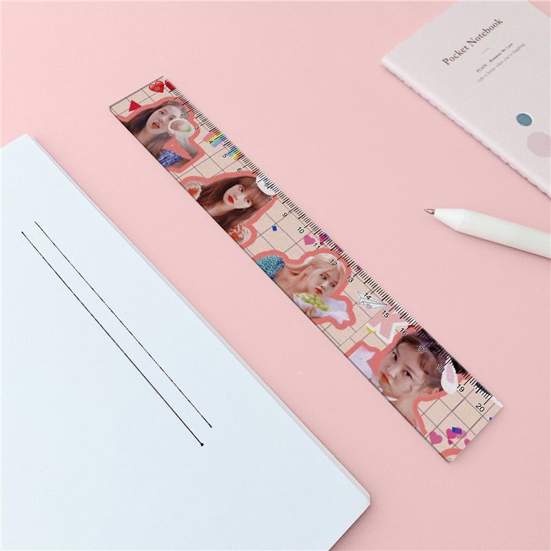 Thước Kẻ Bằng Acrylic 20cm In Họa Tiết Blackpink Dễ Thương Dành Cho Học Sinh