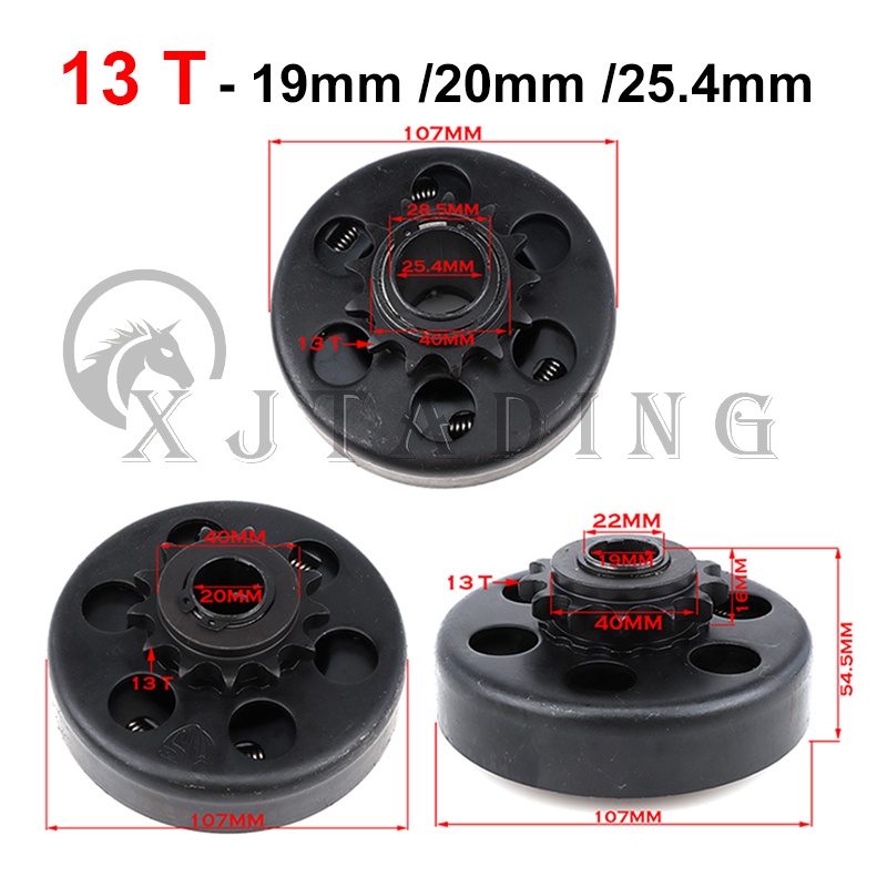 Thích hợp cho xe máy leo núi xe đạp 13 răng ly hợp bánh răng 13T 3/4"19/20/25.4MM 428