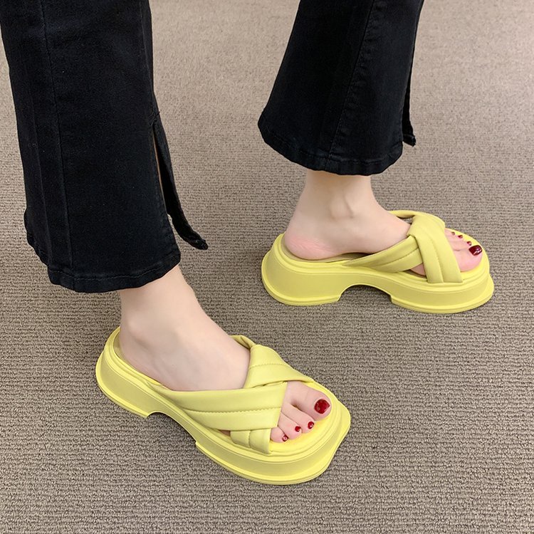 Dép sandal nữ Dép Cao Su Mềm Đế Dày Màu Trơn Thời Trang Mùa Hè 2023 Cho Nữ giày mary jane dép quai hậu nữ đế cao