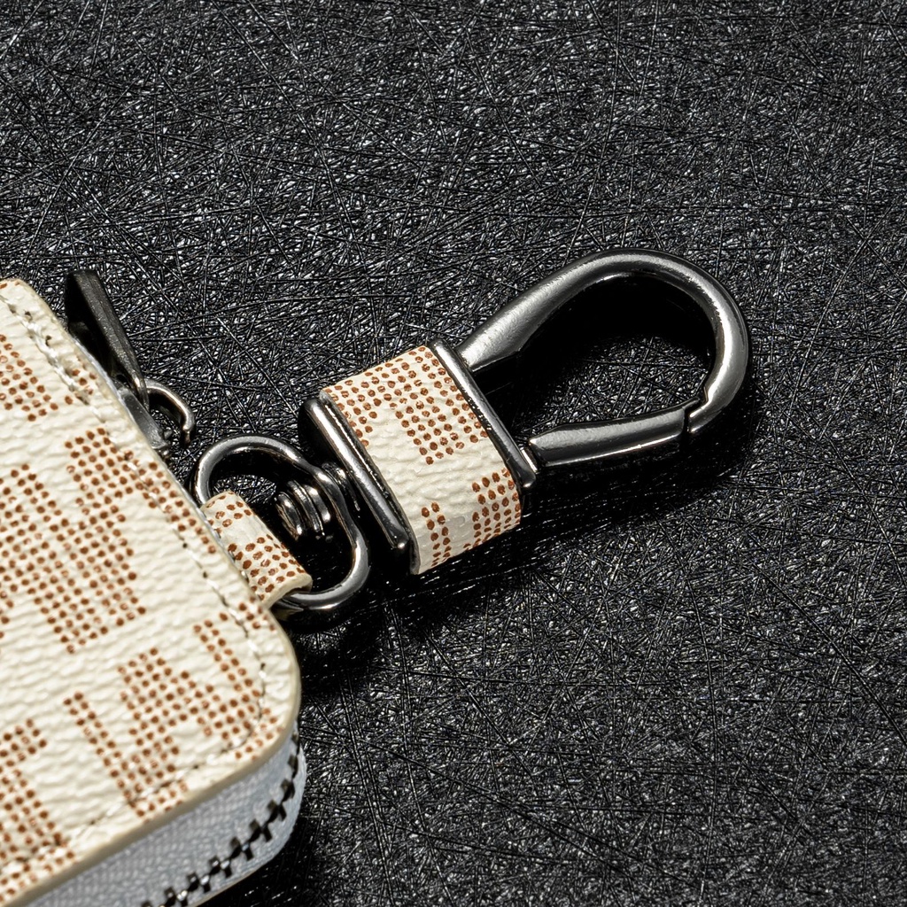 Túi Đựng Chìa Khóa Xe Hơi Có Khóa Kéo Phong Cách Hàn Quốc Thời Trang Cho Nam Và Nữ