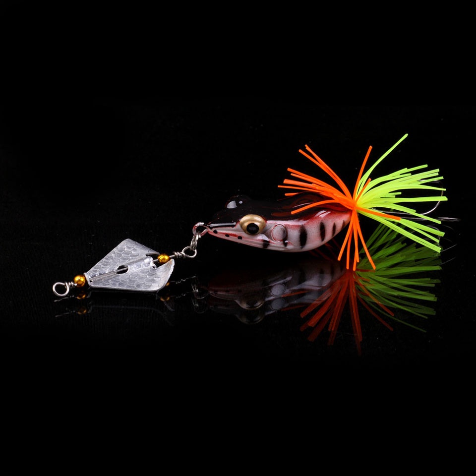 Nhái hơi mồi câu lure cá sắt Mồi Câu Cá nhái hơi mini Mềm Hình Ếch Nhảy Vui Nhộn mồi giả