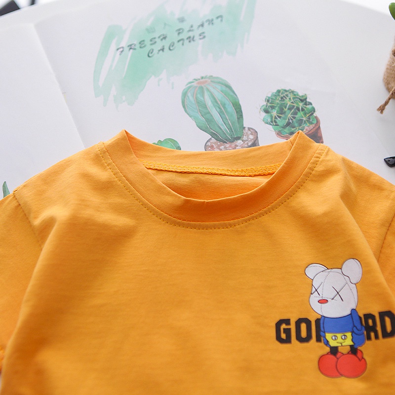 Áo Thun cotton Họa Tiết Hoạt Hình Thời Trang Mùa Hè Cho Bé