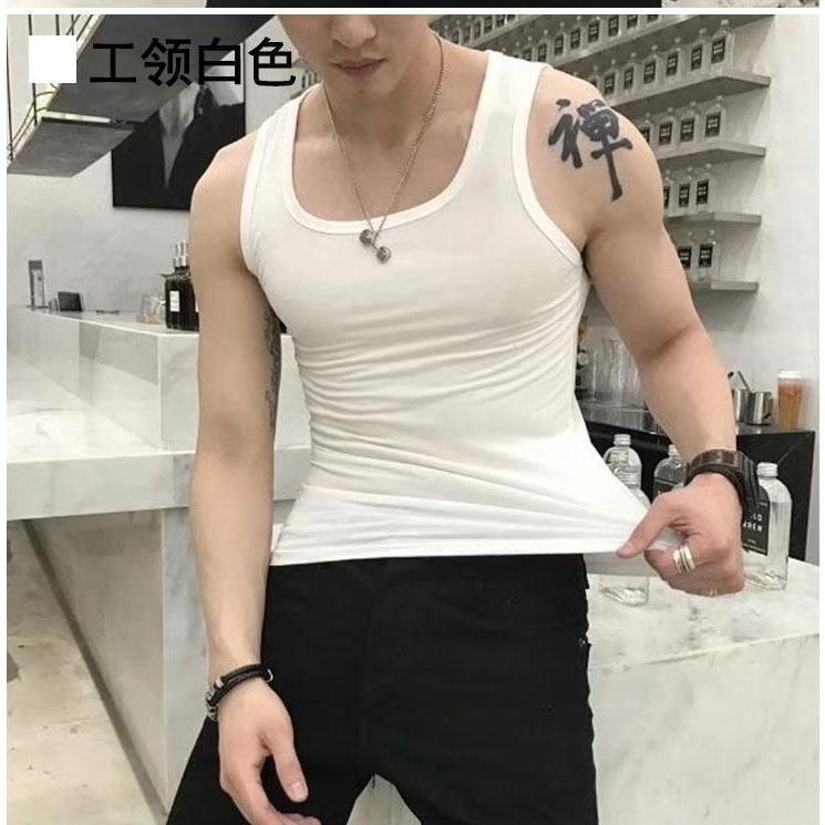 Áo Ba Lỗ Thể Thao Cổ Cao Ôm Dáng Thời Trang Mùa Hè Cho Nam