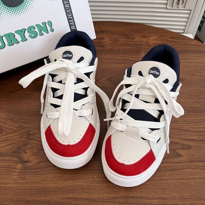 Giày Thể Thao Kasut Sukan Wanita Cổ Thấp Thoải Mái Phong Cách Retro Thời Trang Cho Nữ