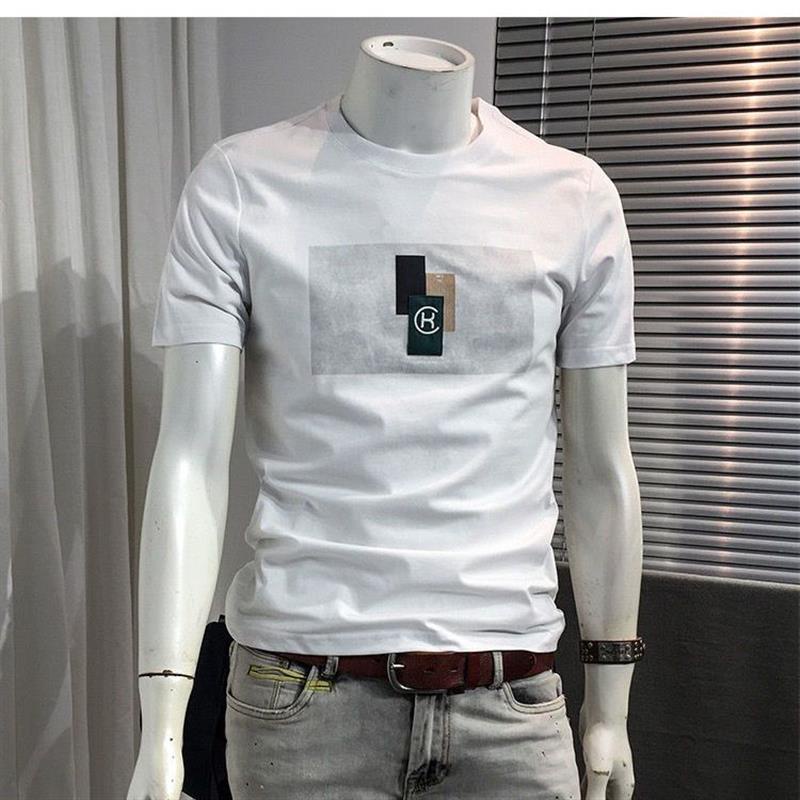 Áo nam Tay Ngắn Cổ Tròn IN Chữ cultivate One 'S Cá Tính