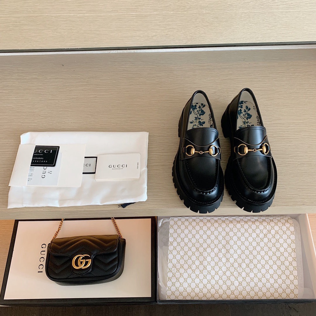 Hàng Mới Về GC Giày Lười Đế Dày Vừa Thêu Hình Ong Thời Trang Cho Nữ