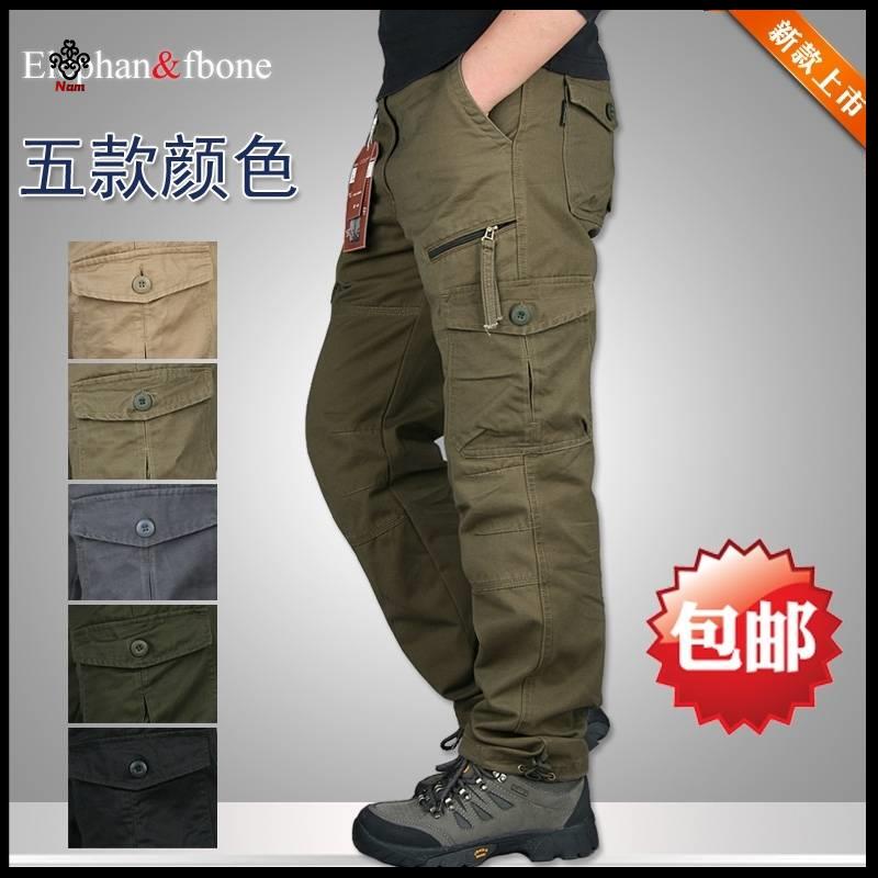 Ch t L Ng cao Qu N n t I H P nam Phong Cách H N Thu Đông Ngoài Trời Nhiều Túi Mới Cho nam Và Nữ#Áo Thun Cotton Nguyên Chất Dáng Rộng 39; s Hợp Thời Trang