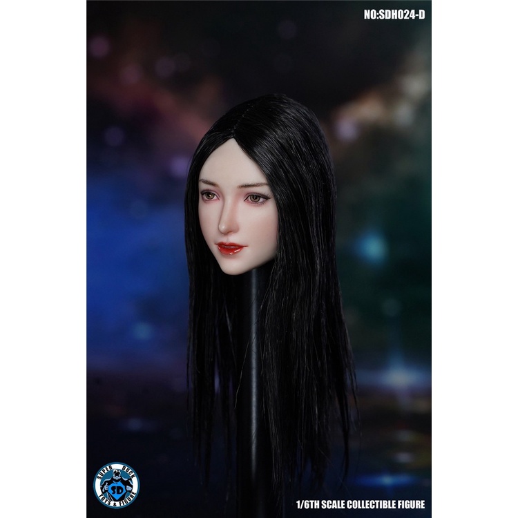 Mô Hình Điêu Khắc Đầu Cô Gái Tỉ Lệ 1 / 6 SDH024 2B 12 "