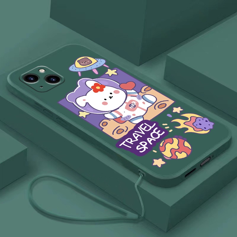 Ốp Điện Thoại Tpu In Hình Thỏ Không Gian Cho iPhone 13 iPhone 13 pro iPhone 13 pro max iPhone 13 miniiPhone 14 iPhone 14 plus