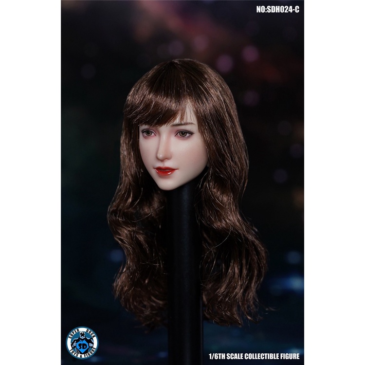 Mô Hình Điêu Khắc Đầu Cô Gái Tỉ Lệ 1 / 6 SDH024 2B 12 "