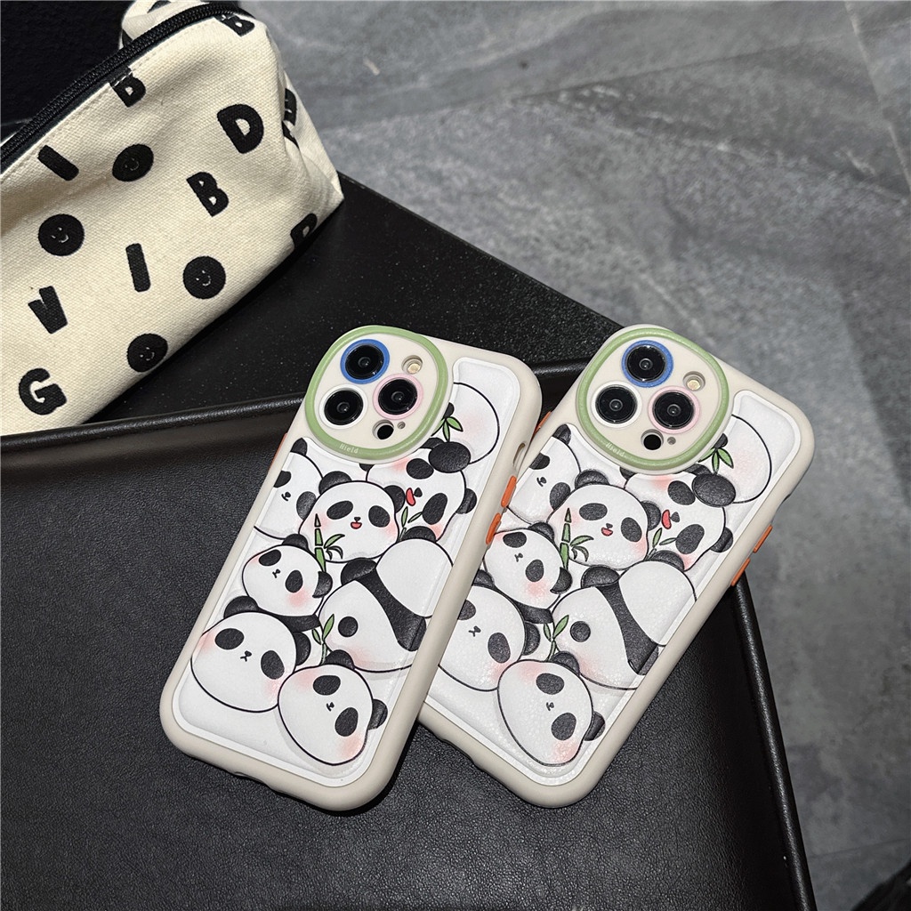 Ốp Điện Thoại Da Viền TPU Dẻo In Họa Tiết Hoạt Hình Dễ Thương Cho iphone 14 Pro Max 13 Pro Max 12 Pro Max