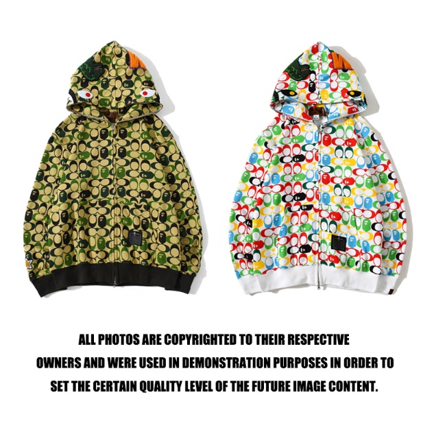 Bape Thời Trang Cotton In Cổ Điển Áo hoodie unisex