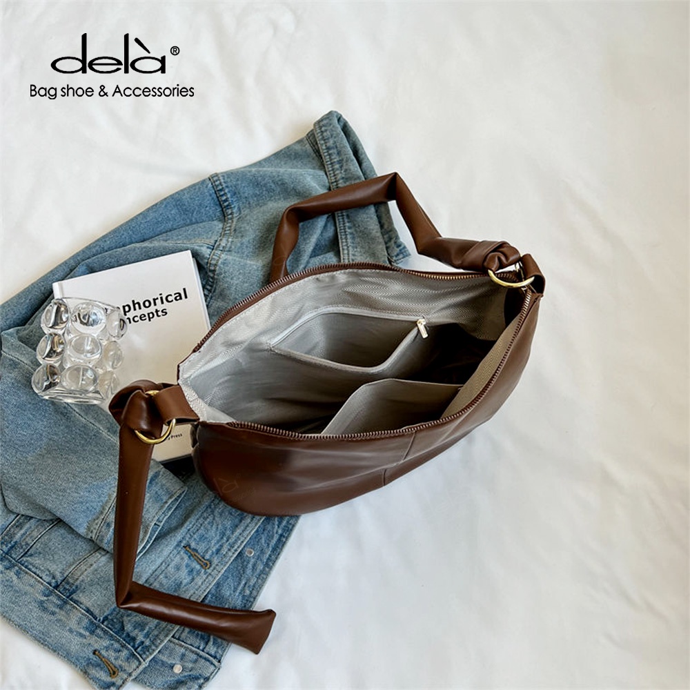 Dela Túi Đeo Chéo Vai Da Mềm Sức Chứa Lớn Thời Trang Mới 2023 Dành Cho Bạn Nữ