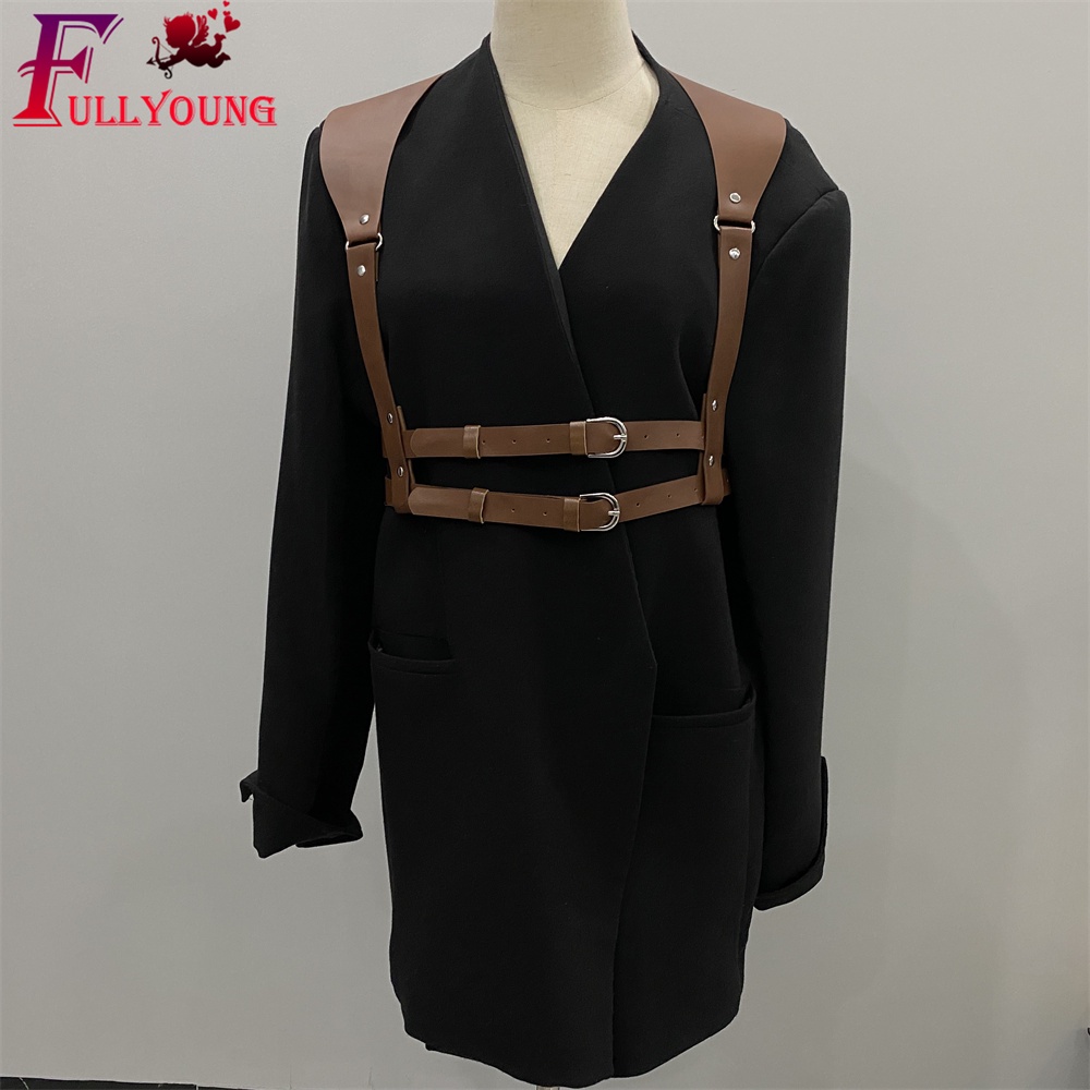 Đai Nịt Ngực Bằng Da Có Thể Điều Chỉnh Cho Nam