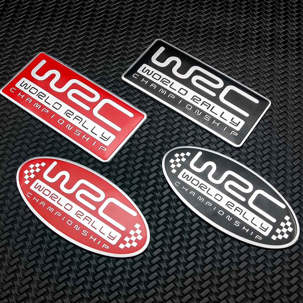 Miếng Dán Trang Trí Thân Xe Hơi Bằng Nhôm In Chữ world rally championship racing sports Cho wrc ford focus c4 vw