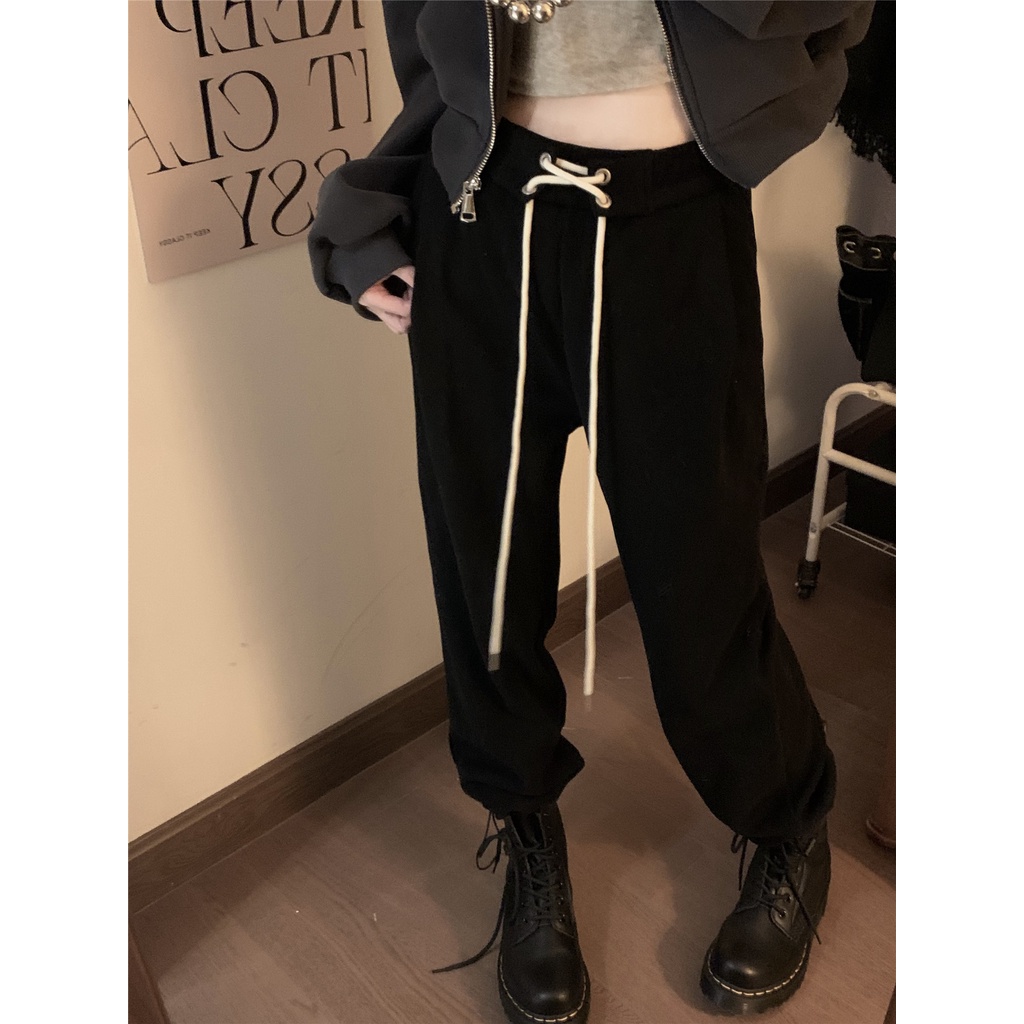 Ethelgirl Quần ống rộng Lưng Cao Kiểu Vintage Mỹ Thời Trang Cho Nữ